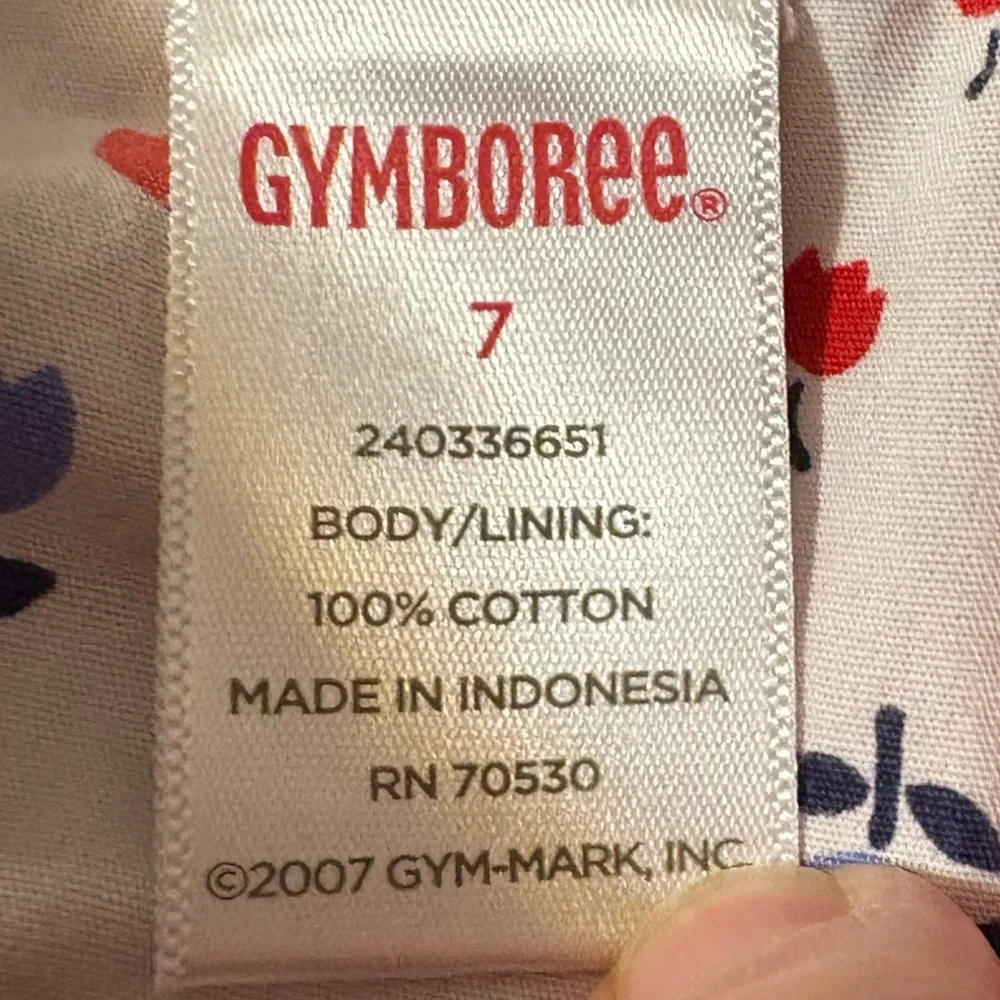Gymboree girls‎ red double-breasted cotton trench coat size 7 Red w/White stitch